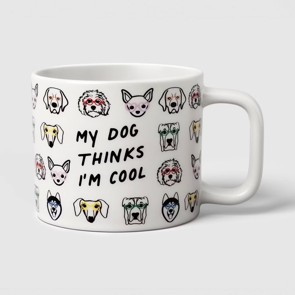 16oz nwt My Dog Thinks I'm Cool Peek-a-Boo Mug